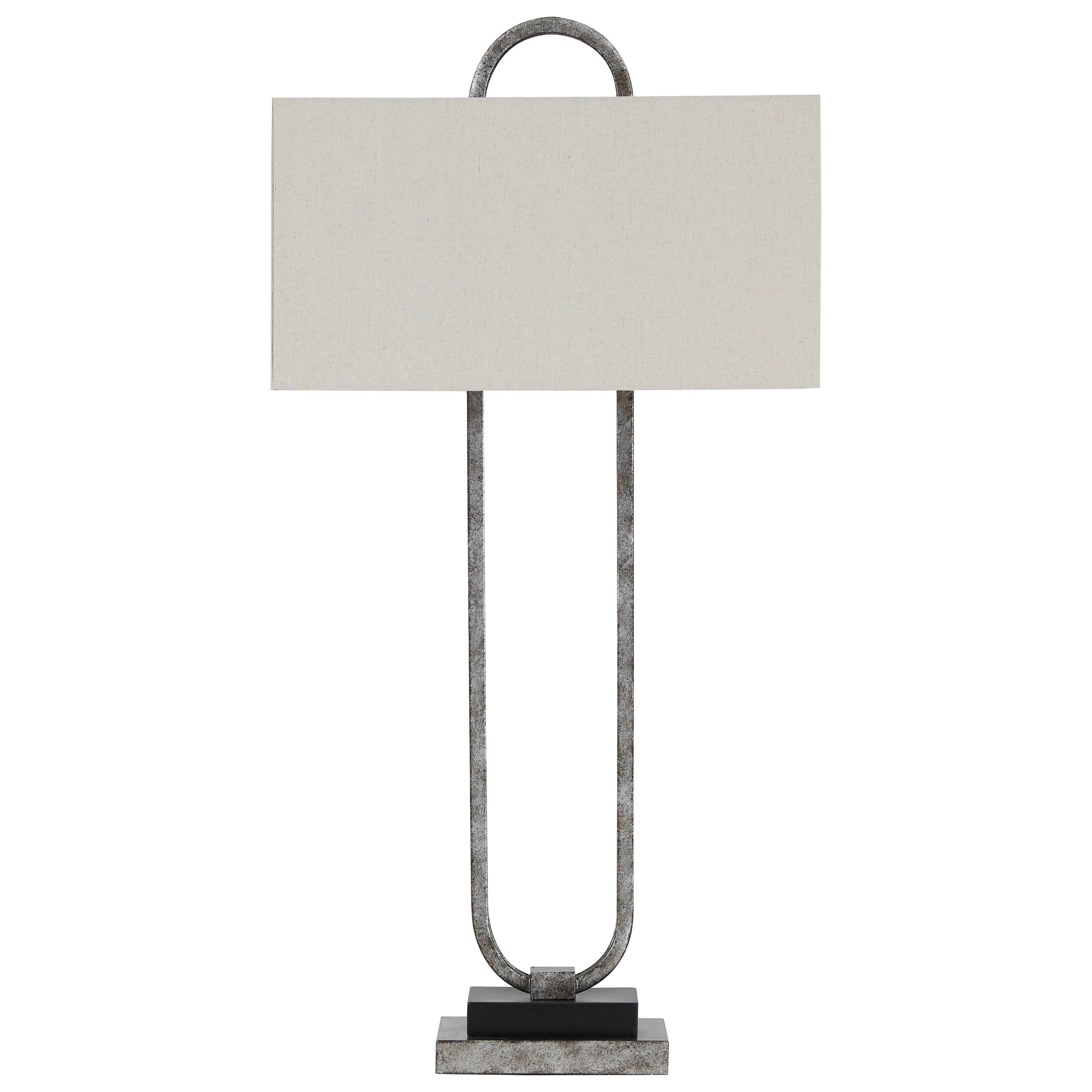 Signature Design by Ashley Lamps Contemporary Bennish Antique Silver